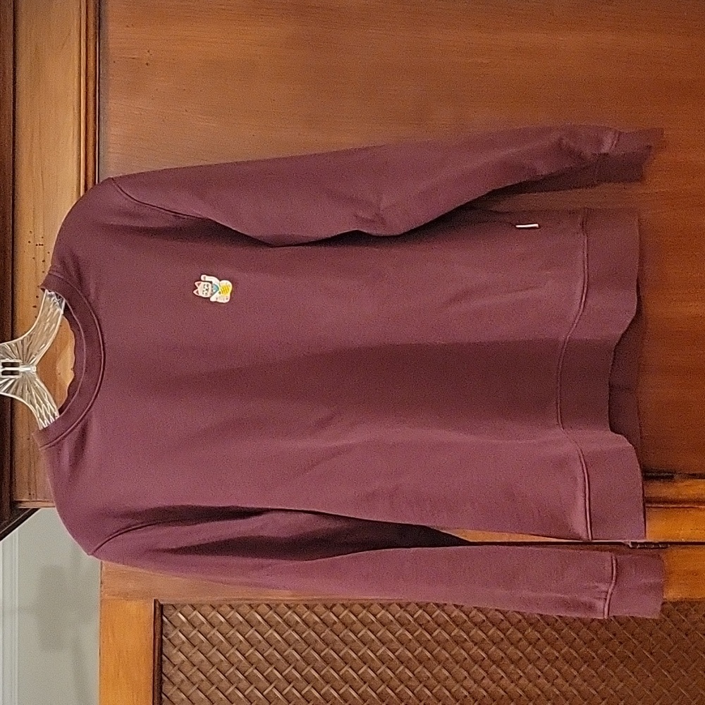 A-dam | Maroon Lucky Cat Pullover Sweatshirt - Men's size M